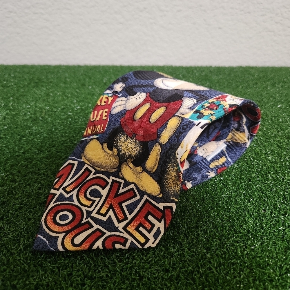 The Disney Store Men’s Mickey Mouse Necktie Silk Satin Tie - Picture 2 of 5